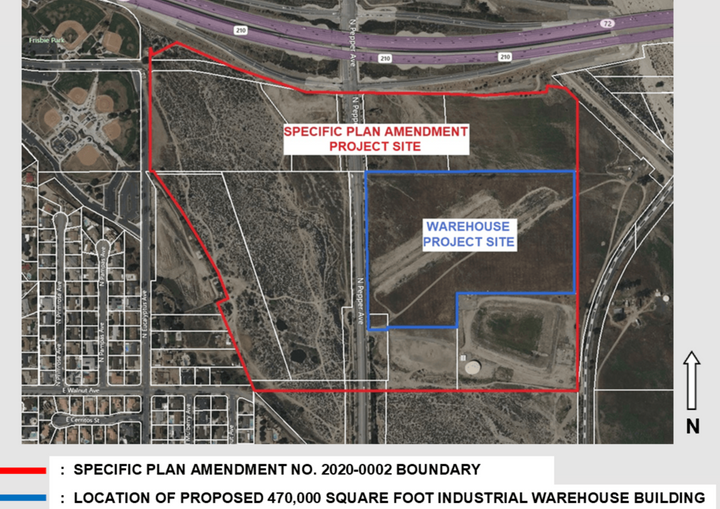 Warehouse project to bring hundreds of trucks, pollution daily near Pepper Avenue and 210 Freeway in Rialto