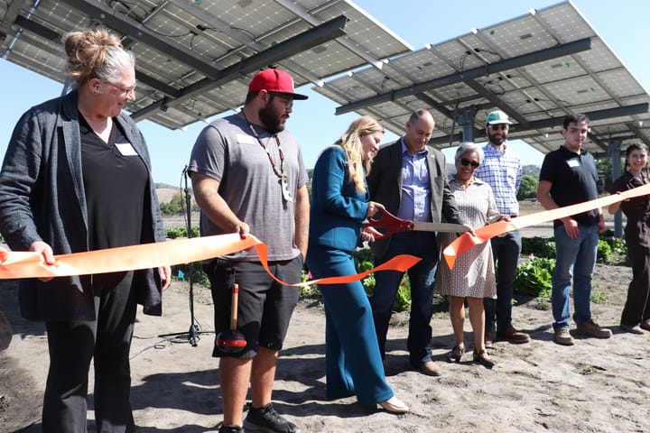 Cal Poly Pomona, Pitzer College unveil dual-use site to study future of farming through agrivoltaics